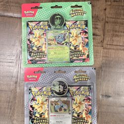 2026 Pokémon Mega Evolution Ascended Heroes Larry's Komala Blister Pack & Erika's Tangela