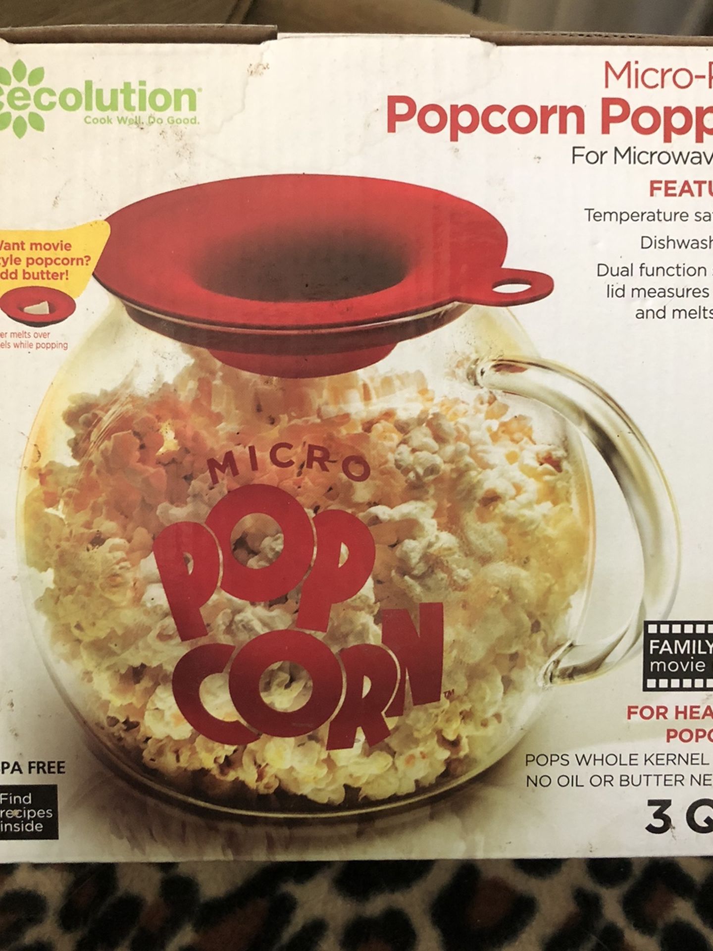 Microwave popcorn popper