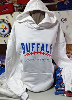 Buffalo Bills White Graphic Hoodie