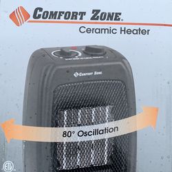 Comfort zone ceramic heater brand new in box