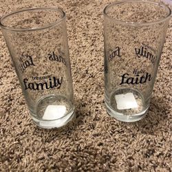 Luis’s Creations 4pcs  Inspirational Drinking Glass 