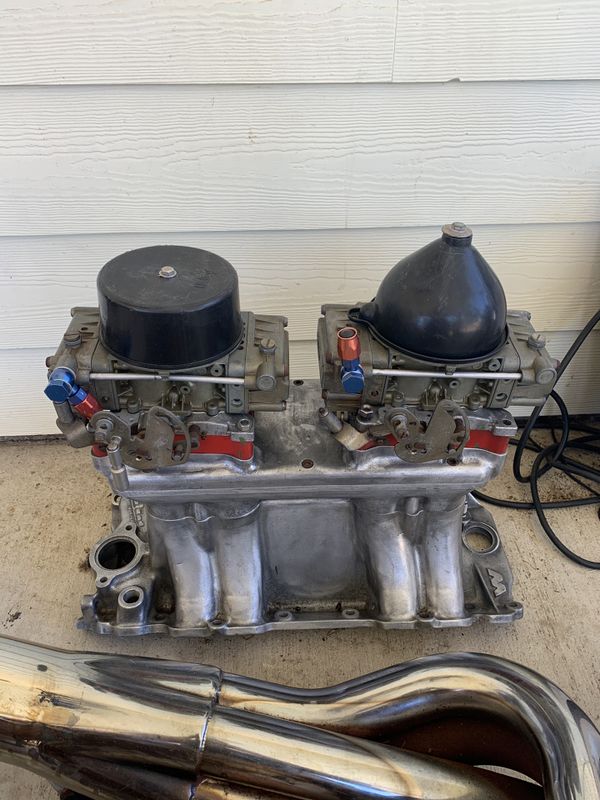 454 Weiand tunnel ram with Holley carbs for Sale in Oceanside, CA OfferUp