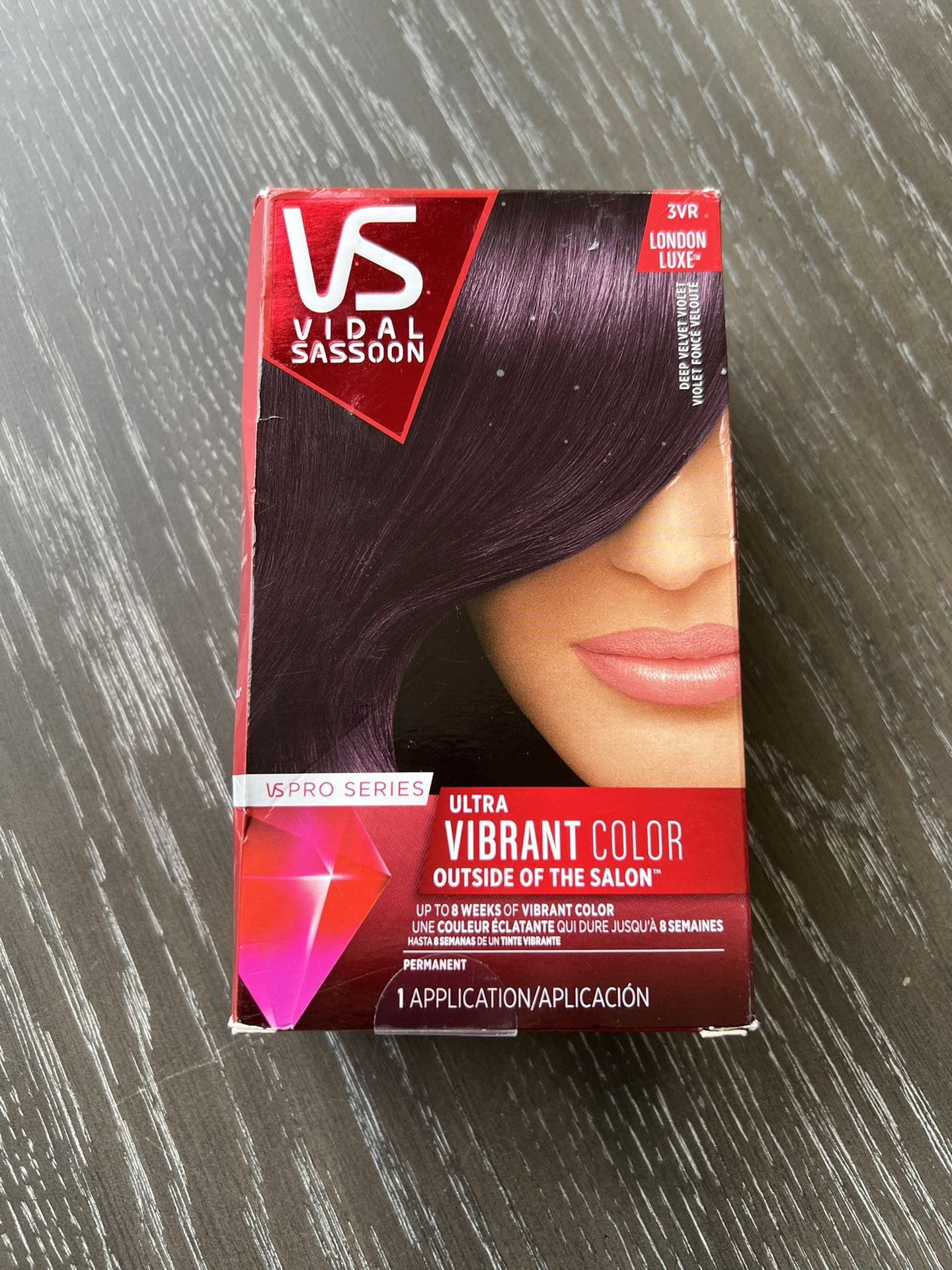 Vidal Sassoon Pro Series London Luxe Hair Color 3VR Deep Velvet Violet NEW