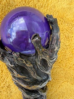 Merlin The Wizard Sorcerer Twisted Vines Staff With Purple Orb Handle 32 inches Long