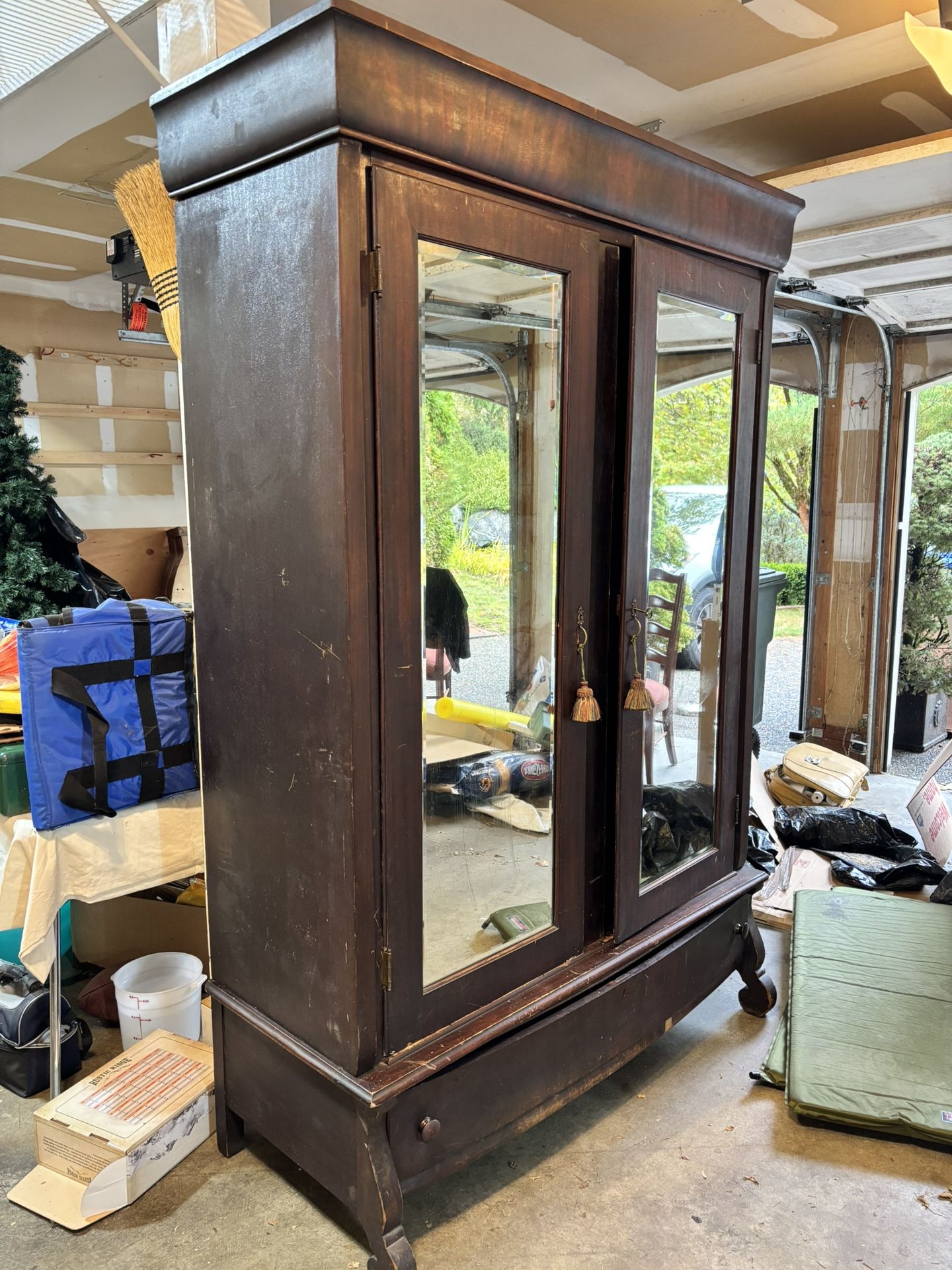 FREE ! Antique Large Armoire Wardrobe Closet