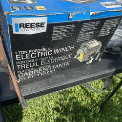 REESE TOWPOWER 1 Ton Portable Electric Winch.