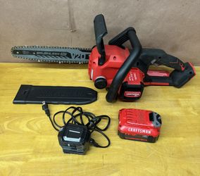 Craftsman V20 20v max 12in Battery Chainsaw Battery & Charger Included