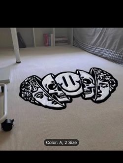 Skull Design Area Rug