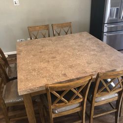 Stone Top Dining Table