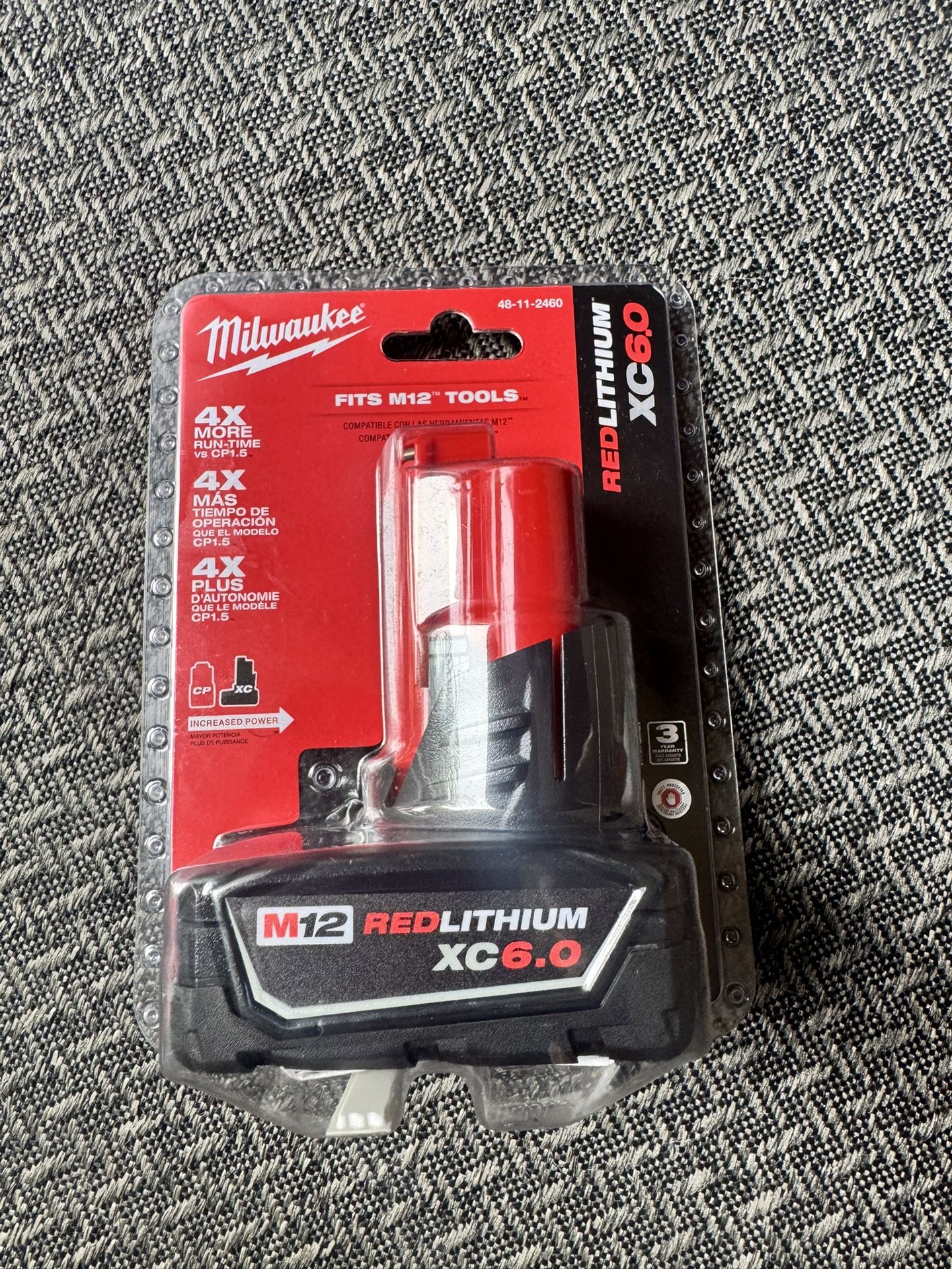 M12 12-Volt Lithium-Ion XC Extended Capacity 6.0Ah Battery Pack