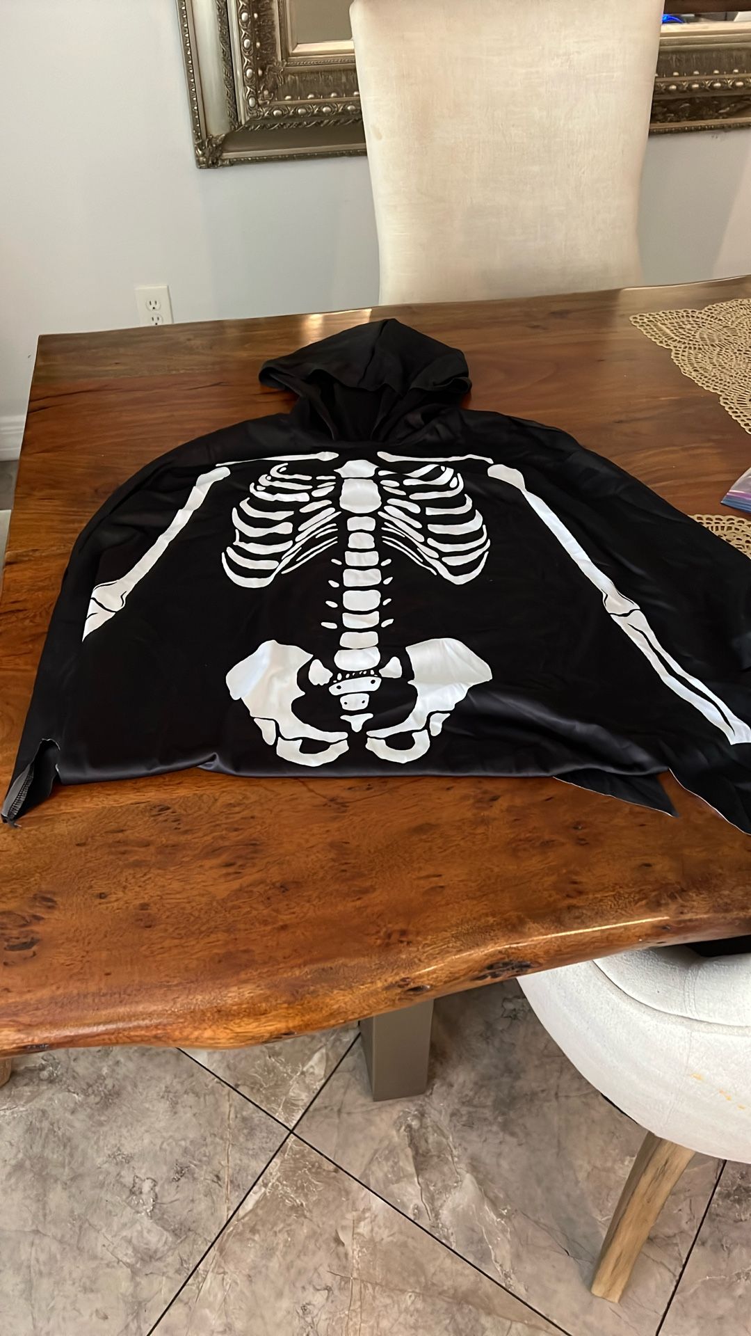 Halloween Skeleton Poncho