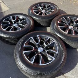 2023 Chevy Silverado 20” Wheels With Hankook All Terrain Tires Original OEM Tahoe GMC