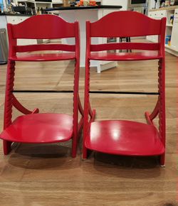 Adjustable Wood High Chair