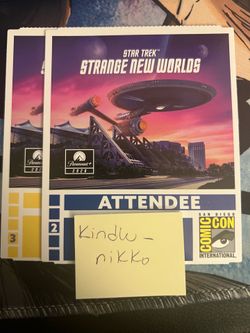 SDCC 2026 FEMALE Friday & Saturday Badge