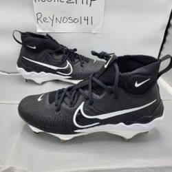 Men's Size 9 Men Nike Alpha Huarache NXT Black White Baseball Cleats DJ6517-001