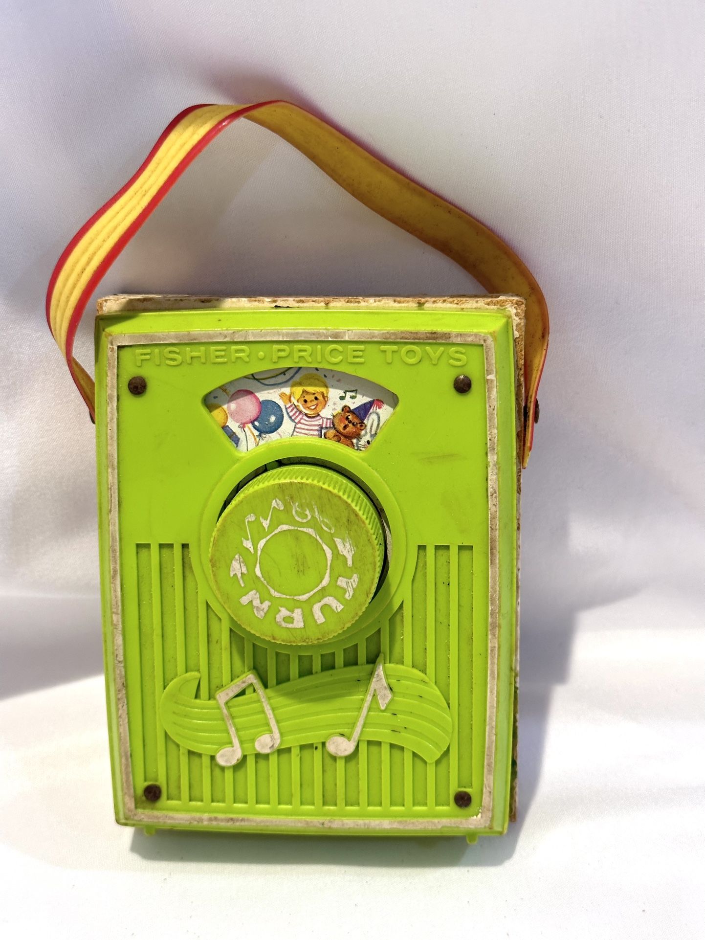 1960’s Fisher Price Pocket Radio Music Box “Happy Birthday To You” Collectible