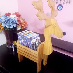 Book With Wooden Carrier, Gift for Teen