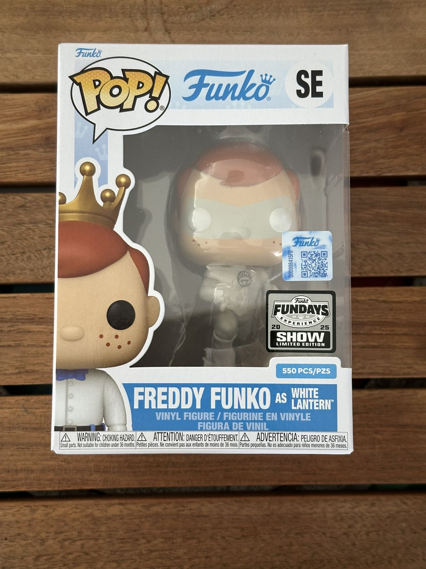 Funko Fundays 2025 Freddy Funko As White Lantern Vinyl Figure LE 550