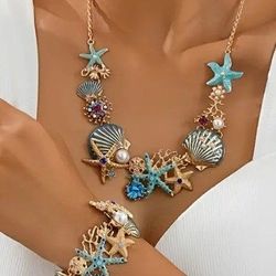 BEAUTIFUL NEW NECKLACE $18 🐬 MATCHING BRACELETS FOR $12