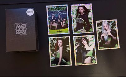 Aespa Gas trading cards from LA pop up event