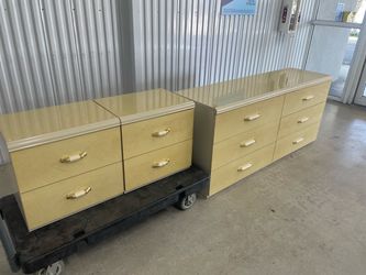 Dresser with two nightstands
