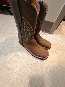 George Davis Square Toe Cowboy Boots