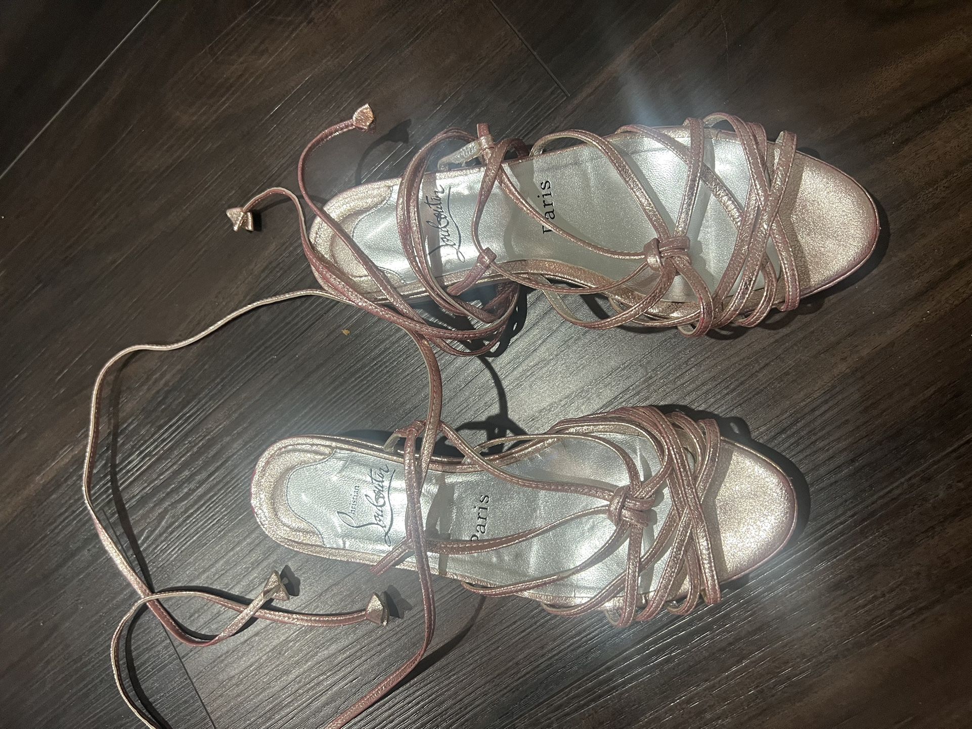 Christian Louboutin Size 39 Sandals/flats Lace Up