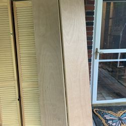 Traditional  24-in X 80-in unfinished hardwood Veneer folding door. Like new Condition never hardly used. Asking $50