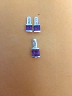 10k White Gold earrings and charm