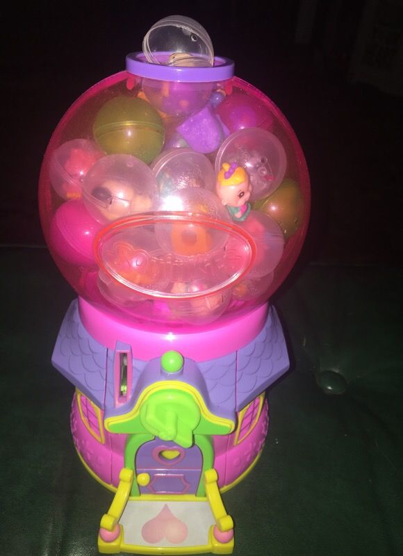 SQUINKIES GUMBALL MACHINE FILLED WITH SQUINKIES