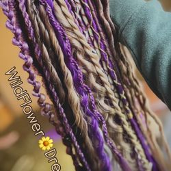 Custom Set Of Synthetic Dreadlock Extensions By WildFlower Dreads