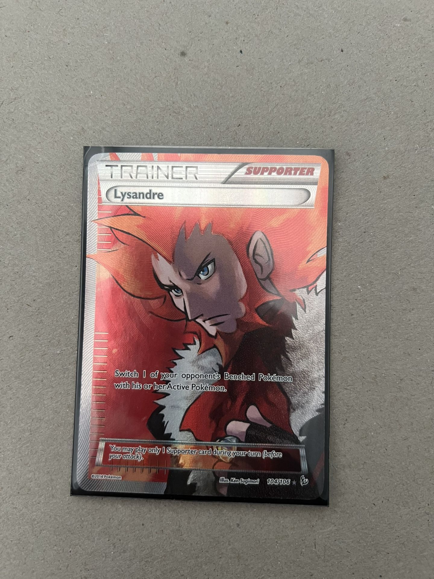 Lysandre Full Art 104/106 XY Flashfire HP-DMG