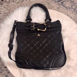Quilted black Burberry leather Bag 