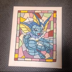 Embroider Stain-Glass Window Pokemon