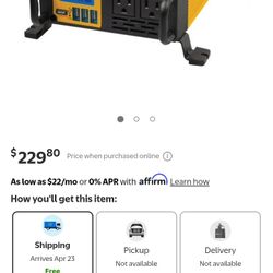 DeWalt 1000 Power Inverter 