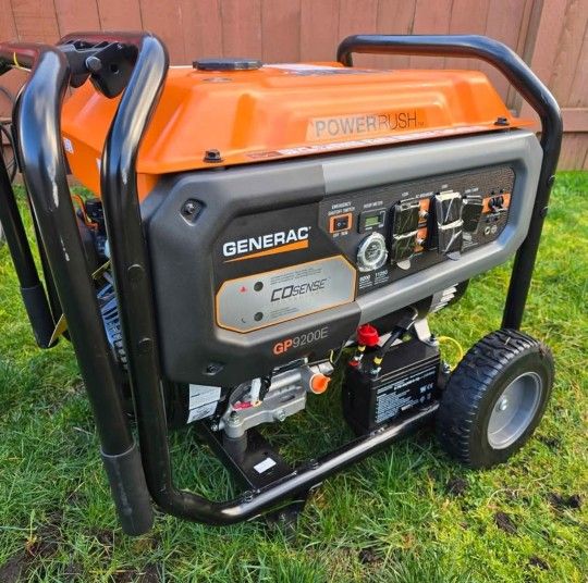 Generac GP9200E 9200W Running / 11250W Peak Gasoline Powered Generator with COsense Technology