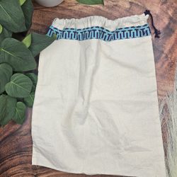 Tory Burch dust bag without gold charm approximate 14 1/2"l x 12"w