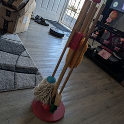 Wooden broom And Mop Set