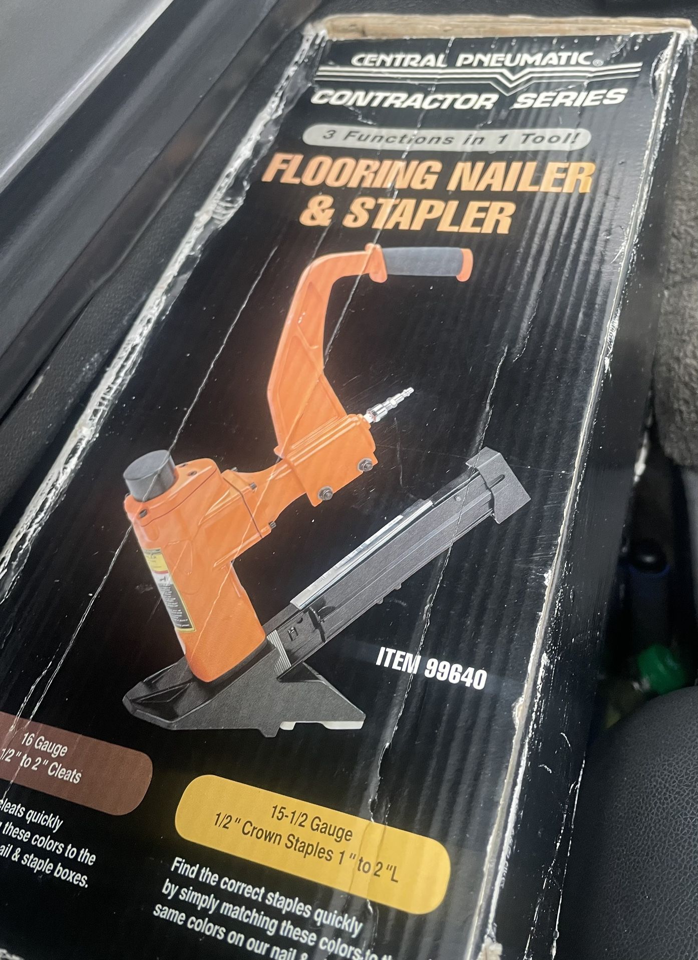 Central Pneumatic 3-In-1 Air Flooring Nailer & Stapler Contractor Series