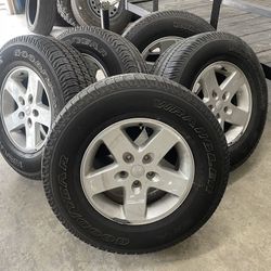 5x 2016 Jeep Wrangler Wheels And Tires
