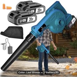 2-In-1 Cordless Leaf Blower And Handheld Vacuum - Durable Lithium-Ion, Lightweight And Versatile Blower/Vacuum/Dust Collector for Lawn, Vehicle, And D