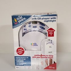 The First Years Crib  CD Player With Child Proof Night Light Auto Shut Off