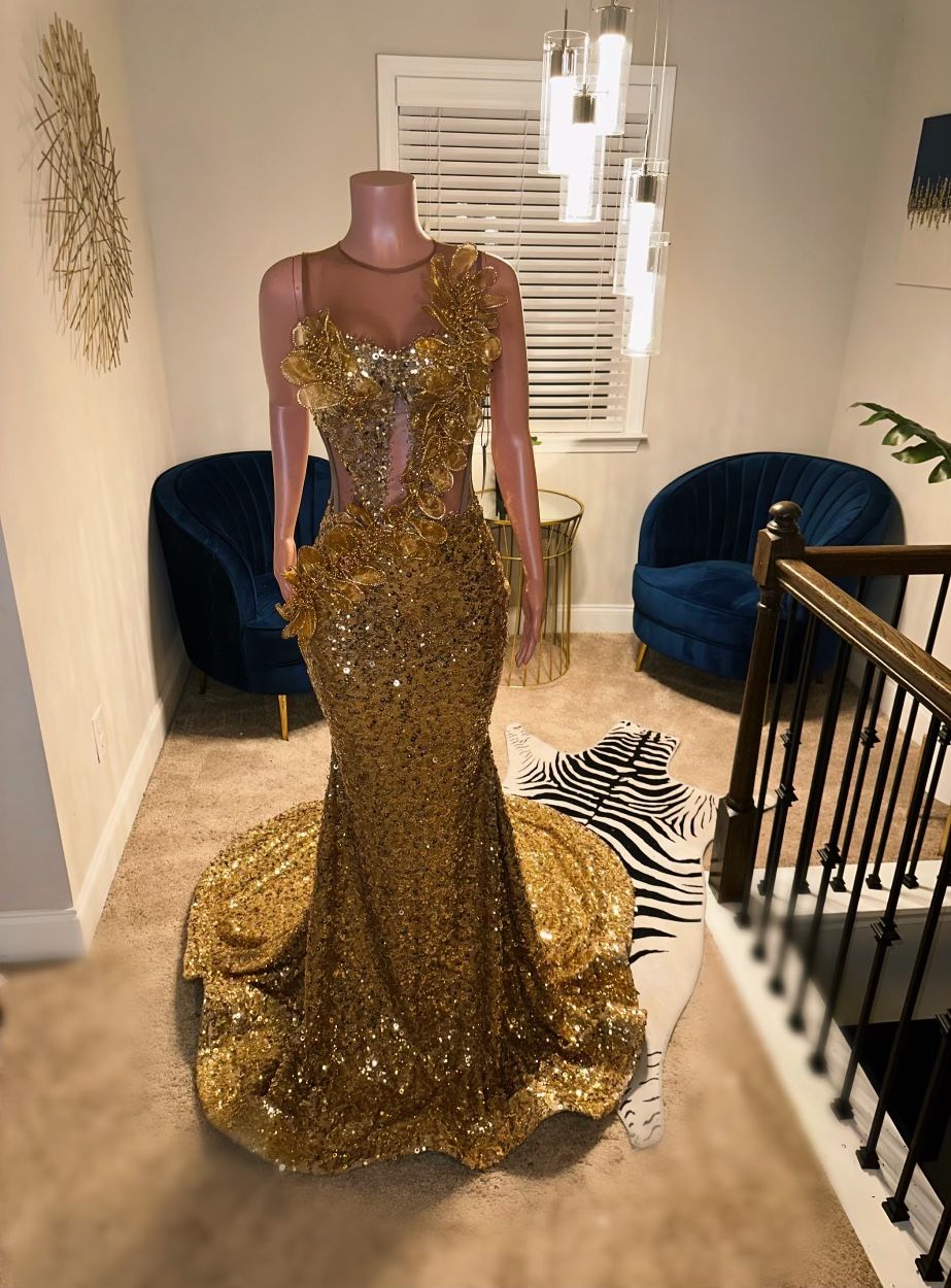 Gently Used Custom Made Prom Dress 