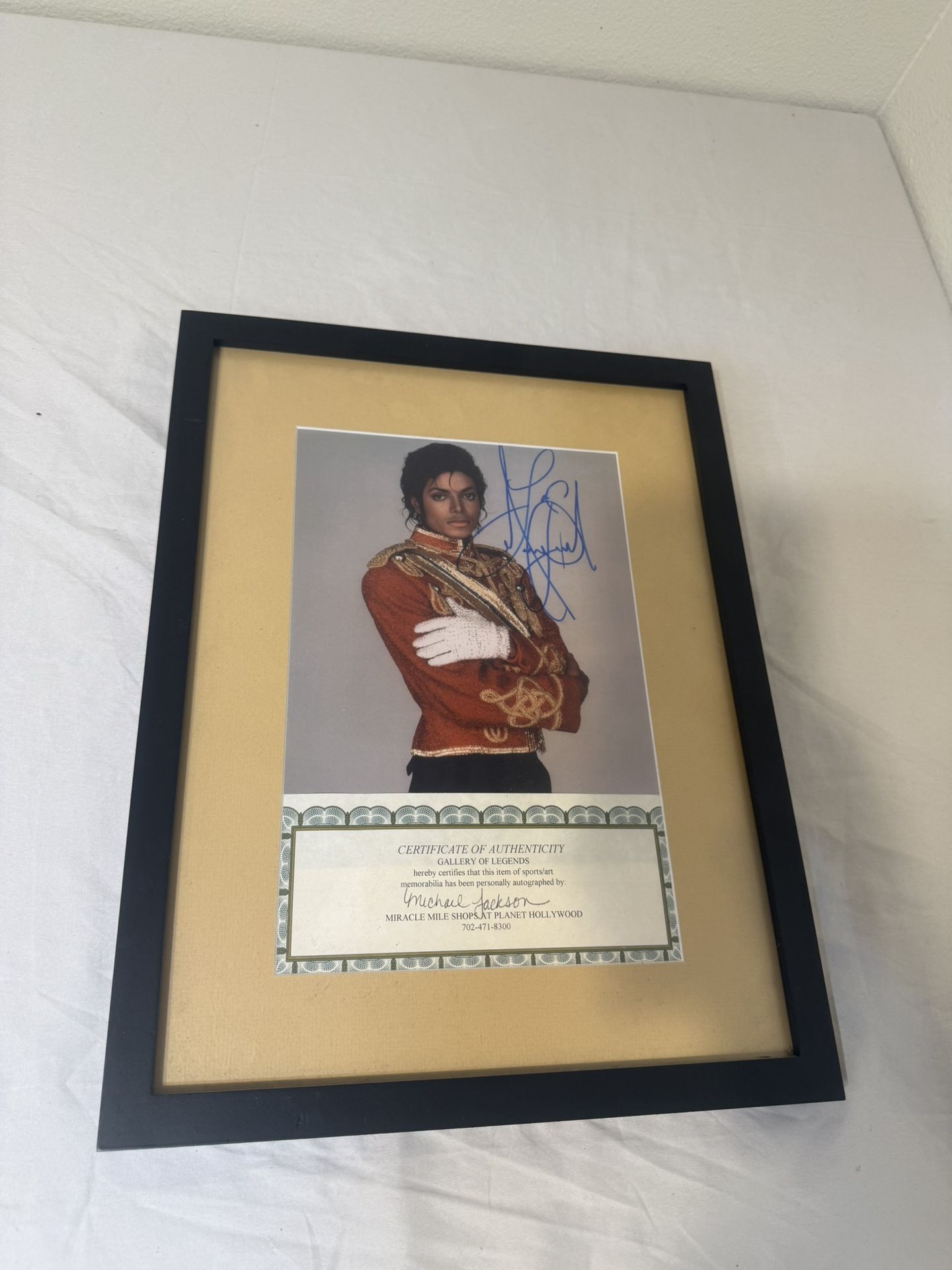 Michael Jackson Signed Photo with COA – Framed Collectible