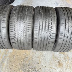 SET OF FOUR 275/35/22 And 315/30/22 Continental Premium Contact 6 Like New With 80-90% Left BMW X5 X6 