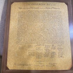 📜Vintage Declaration Of Independence - 16.5 x 14.5 