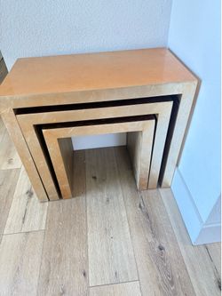 Z Gallerie Gold Leaf Nesting Tables (Set of 3) – $295 OBO