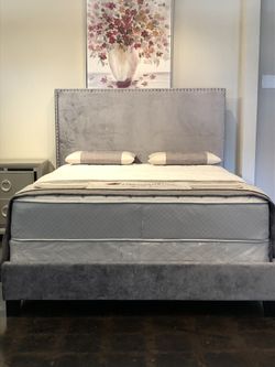 Full Size Bed Plus Mattress And Boxspring 