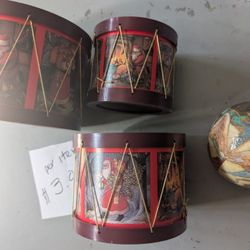  Xmas decorated $3.00 each decoupage orn. 