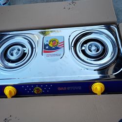 2 Burners. Gas. Stove New